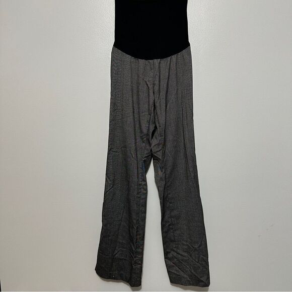 Motherhood Maternity Secret Fit Belly Wide Leg Pants Charcoal Gray size SP - Picture 1 of 6